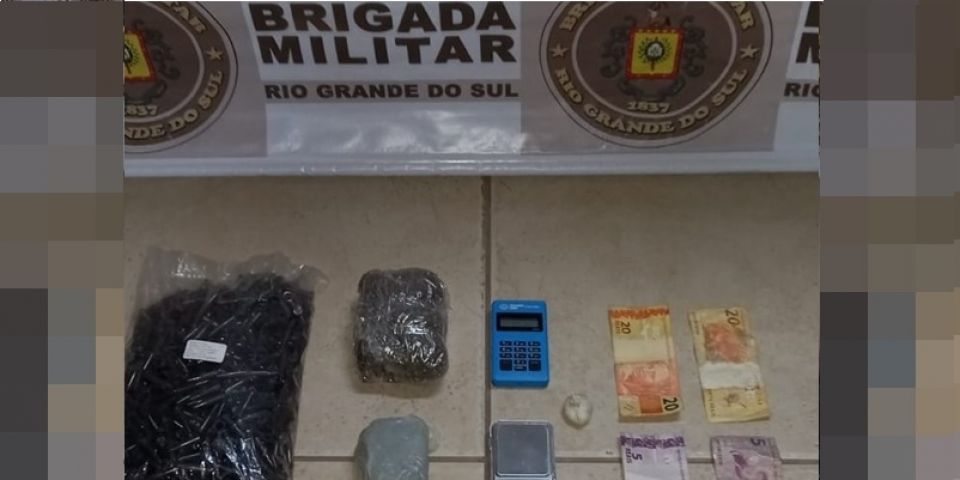 Homem é preso em bar por tráfico de drogas em Camaquã