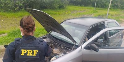 Motorista é preso na BR-290 em Eldorado do Sul com carro furtado em PoA