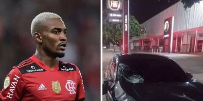 Jogador do Flamengo atropela ciclista, que morre a caminho do hospital