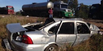 Motorista morre em colisão contra caminhão tanque na BR-116 em Barra do Ribeiro