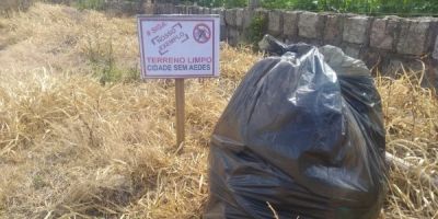 Vigilância em Saúde identifica mais de 1 mil criadouros do Aedes aegypti em terrenos baldios de Camaquã