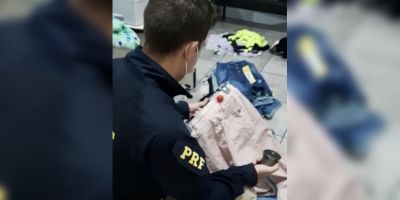 Três mulheres foram presas pela PRF com roupas furtadas na Serra Gaúcha