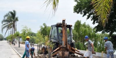 Prefeitura de Tapes dá início nas obras de revitalização do Calçadão Central