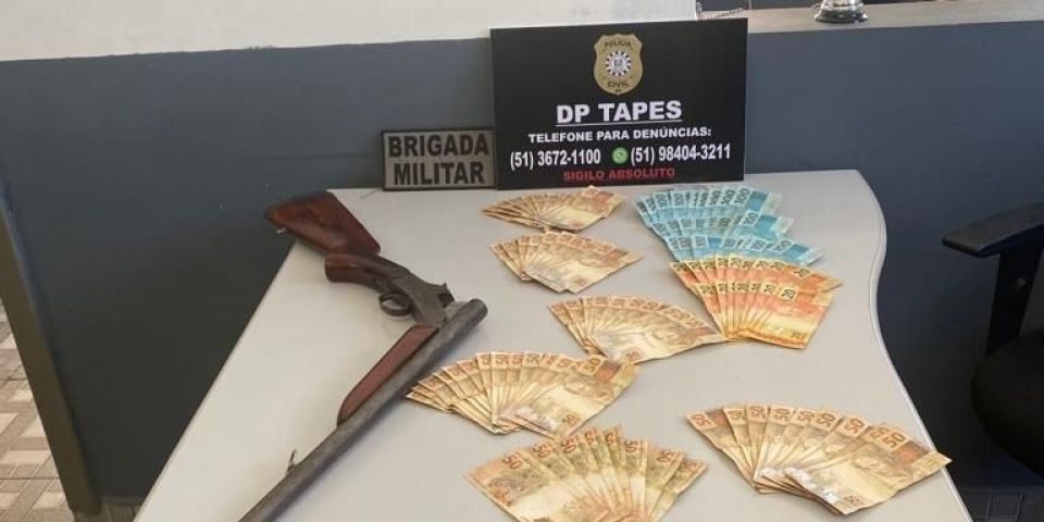 Três pessoas são presas em operação conjunta contra o tráfico de drogas em Tapes