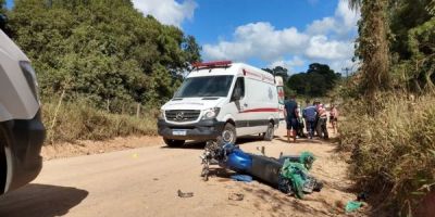 Acidente com motocicleta resulta na morte de idoso no interior de Cerro Grande do Sul 