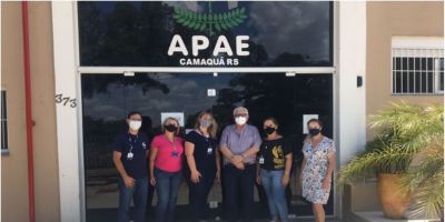 Equipe da Secretaria da Educação e Desporto visita Apae de Camaquã 