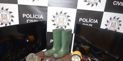 Polícia Civil apreende arma e objetos de furto em Canguçu