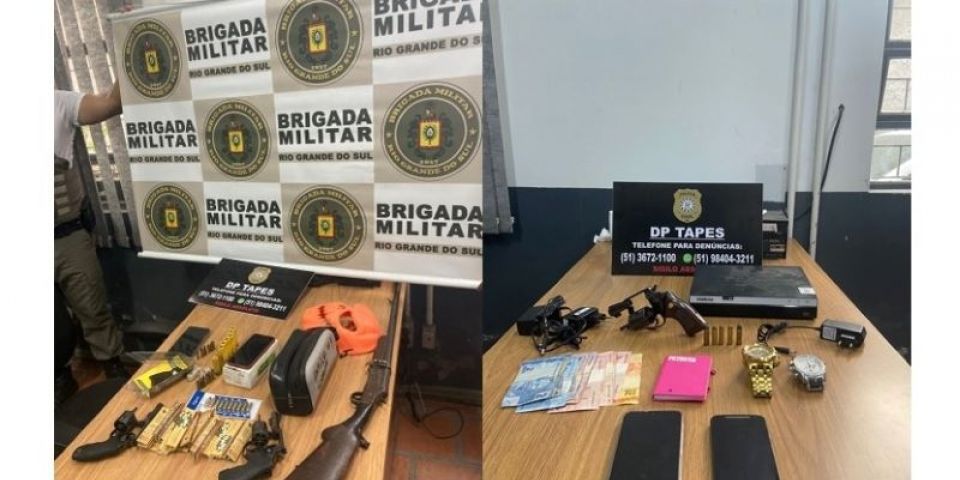 Realizada operação contra o tráfico de drogas e homicídios em Tapes
