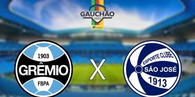 Grêmio x São José: horário, onde assistir e escalações