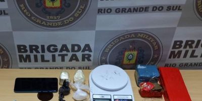 Brigada Militar prende homem por tráfico de drogas em Camaquã