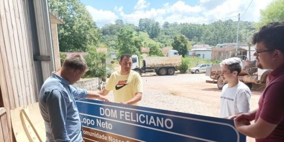 Localidades do interior receberão placas de identificação em Dom Feliciano 