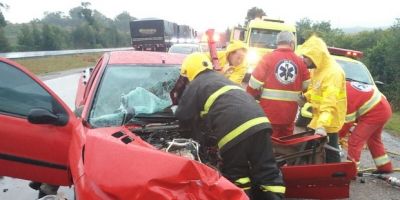 Homem de 48 anos morre em acidente na BR-116 em São Lourenço do Sul