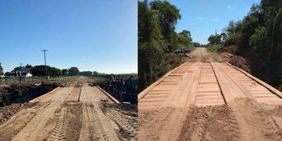 Pontes são reconstruídas no interior de Camaquã