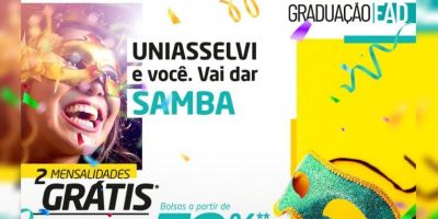 Faça já a sua matrícula e garanta duas mensalidades grátis na Uniasselvi Polo Camaquã 