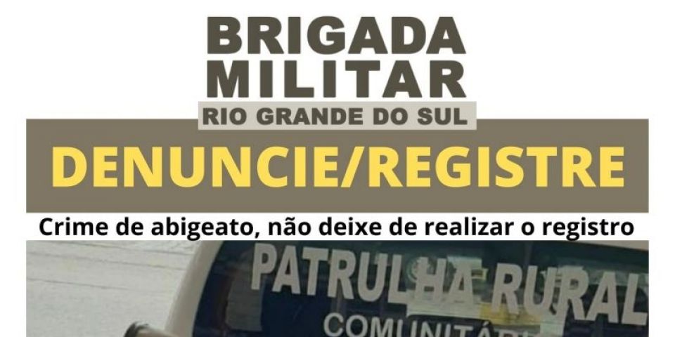 Comando Regional reforça sobre importância do registro de abigeato