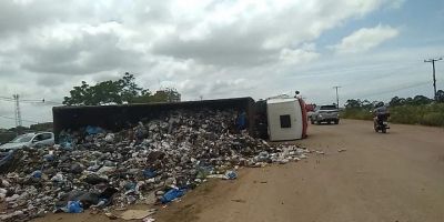 Colisão entre caminhonete e caminhão de lixo deixa uma pessoa morta na BR-116 em Guaíba