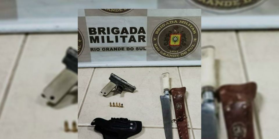 Brigada Militar prende homem por posse ilegal de arma de fogo em Camaquã 