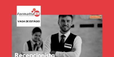 Formatta RH disponibiliza vaga de recepcionista para meninos em Camaquã