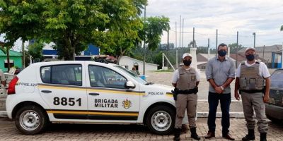 Brigada Militar de Amaral Ferrador conta com mais uma viatura 