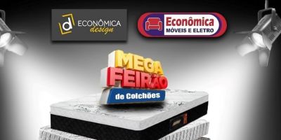 Venha para o Mega Feirão de Colchões da Econômica Móveis e Eletro