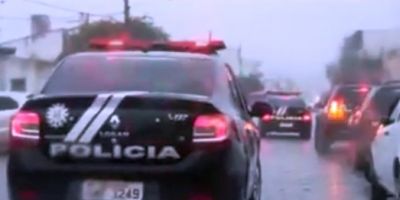 Polícia Civil realiza carreata e "sirenaço" em Camaquã pela morte de policial em Alvorada