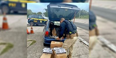 Camaquense é preso transportando cigarros contrabandeados em São Lourenço do Sul