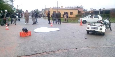 Motociclista morre atropelado por caminhão em São Lourenço do Sul