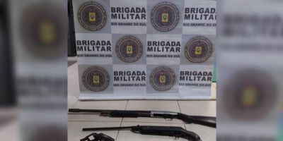 Ação da Brigada resulta na prisão de homem com armas em Camaquã