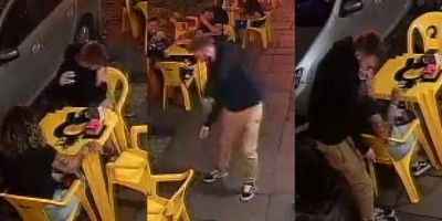 Homem é 'atacado' por barata em frente a bar de Porto Alegre e vídeo viraliza na internet