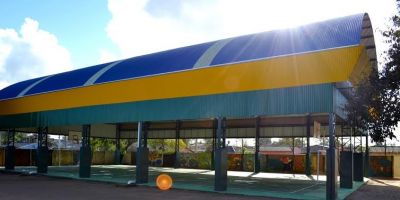 Prefeitura de Camaquã inaugura cobertura de quadra poliesportiva