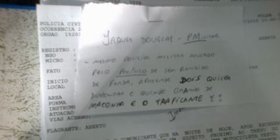 Policial militar anexa bilhete em BO ironizando o vereador Vitor Paladini