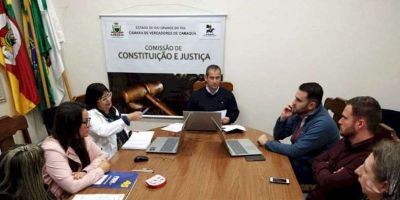 CCJ de Camaquã emite pareceres favoráveis em duas matérias nessa quinta