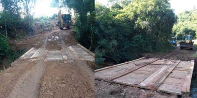 Duas pontes são reconstruídas no interior de Camaquã