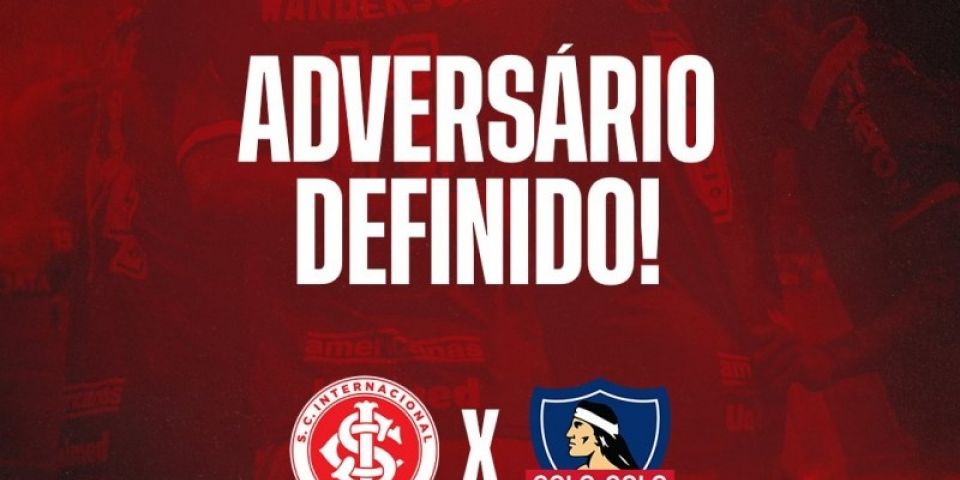 Inter enfrenta Colo-Colo nas oitavas de final da Sul-Americana
