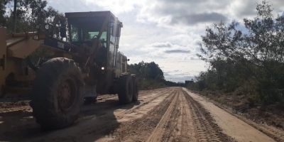 Secretaria dos Transportes realiza patrolamento na Estrada da Divisa em Camaquã