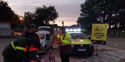 Maio Amarelo Ecosul encerra com sinalização de bicicletas na BR-116