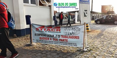 Sindicato da Alimentação de Camaquã realiza mobilização em frente à Camil Alimentos na BR-116