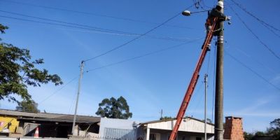 Bairros Parque do Arroio Duro e Getúlio Vargas recebem mutirão da iluminação em Camaquã