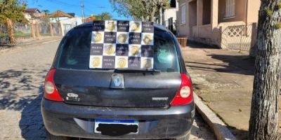 Carro utilizado por quadrilha na venda de drogas é apreendido em São Lourenço do Sul