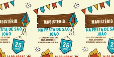 Alunos do Magistério fazem barraquinha na Festa de São João e darão desconto por selfie