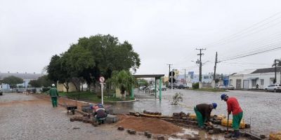 Último trecho da ciclovia da Avenida José Loureiro da Silva começa a ser construído em Camaquã 