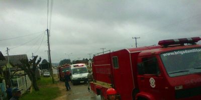 Trote de incêndio mobiliza guarnições dos bombeiros de Camaquã na manhã desta segunda