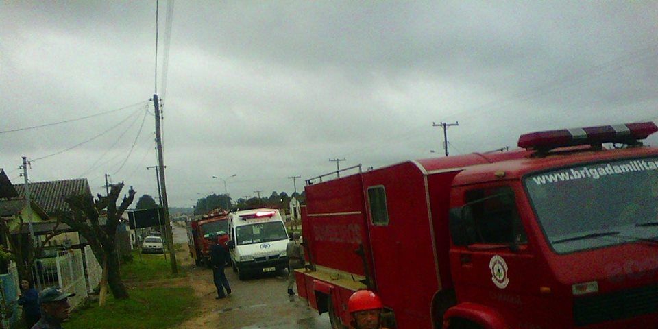 Trote de incêndio mobiliza guarnições dos bombeiros de Camaquã na manhã desta segunda