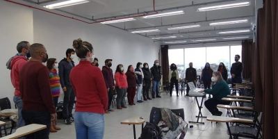 Primeira aula de prática musical é realizada no Campus da FURG São Lourenço do Sul