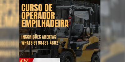 Faça já a sua inscrição no curso de Operador de Empilhadeira da Formatta RH