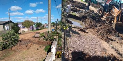 Internauta relata falta de água após obras de troca de tubulação iniciarem no bairro São Pedro