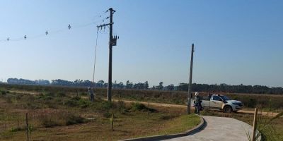 Finalizada a instalação de rede elétrica externa no novo campus da FURG-SLS