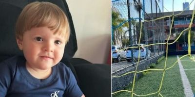 Bebê de um ano morre após ficar preso à rede do gol em campo de futebol de escola