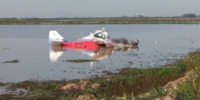 Avião de pequeno porte cai e uma pessoa morre em Eldorado do Sul