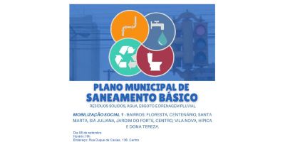 1ª Mobilização ocorre para debater o Plano Municipal de Saneamento Básico em Camaquã